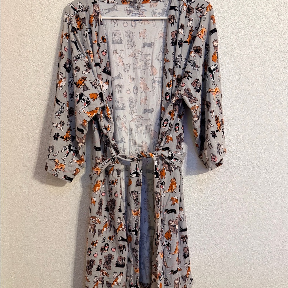 Vera Bradley Multicolor Dog Print Robe